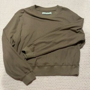 Abercrombie & Fitch Brown Long Sleeve Tee